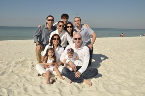 The Weinblatt family poses for a portrait. Micha’s father is Rabbi Stuart Weinblatt of the B'nai Tzedek Congregation in Potomac, Md.